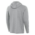 thumbnail image 3 of Men's Antigua Heather Gray Orlando Magic New Logo Tidy Quarter-Zip Hoodie, 3 of 3