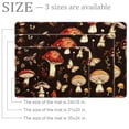 thumbnail image 2 of Mushroom and Insects Pattern Small Area Rug, Non-Slip Door Mat Indoor Floor Mat, Washable Kitchen Rug Entrance Door Mat for Bedroom Living Room, 2 of 7