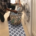 thumbnail image 6 of Ottomanson Non-Slip Hallway Runner Rug 20" x 59" Oval Perfect for High Traffic Areas, Gray Trellis, 6 of 7