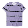 thumbnail image 4 of Samickarr Summer Savings Clearance Plus Size Summer Tops For Women Tops Dressy Casual Tunic Tops To Wear With Leggings Women's Comfortable Casual Round Neck Short Sleeve Print Top Blouse, 4 of 4