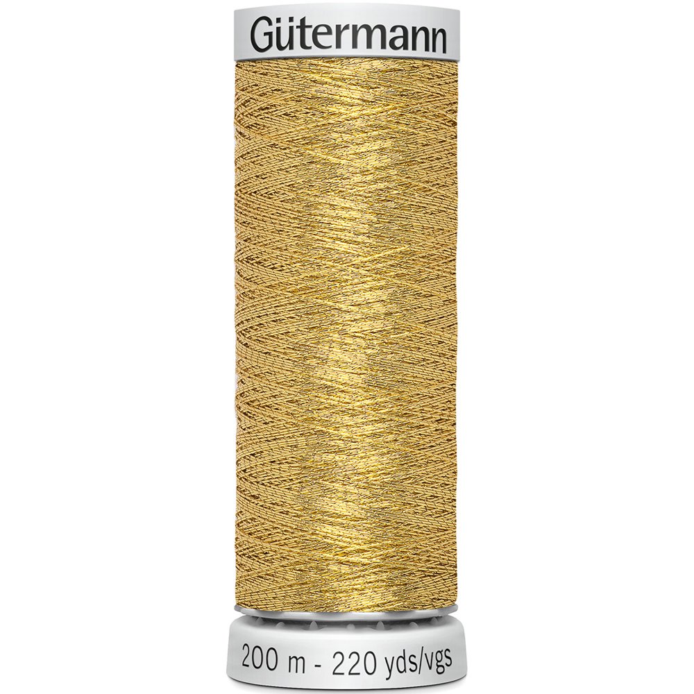 Gutermann Dekor Metallic Thread 200mGold