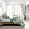 thumbnail image 3 of 6ix Tailors  Fine Linens Palm Bay Seafoam Coverlet Set King, 3 of 4