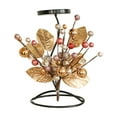 thumbnail image 2 of Neoyler Christmas Table Decorations Iron Candlestick Elegant Fruit and Leaf Ornament Candle Holder Versatile Branch Flower Display Centerpiece for Mantel and Table Multicolor 8.7in, 2 of 6