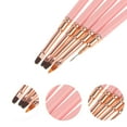 thumbnail image 2 of Conjunto Único de Pinceles Multifuncionales para Arte de Uñas para Diseño de Uñas Rosa Brillante, 2 of 6