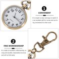 thumbnail image 5 of Masteelf  2 Pcs Pocket Watch Watches Fob Essentials Keychains Man Nurse, 5 of 8