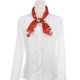 thumbnail image 2 of INSPIRAR CHIC Bufandas de Satén Floral para Mujeres, Bufanda Cuadrada de Seda para el Cuello, Diadema Larga y Delgada, Cuadrada-Rojo Vino 35.4x35.4''(LxA), 2 of 7