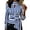 Tops-Blue, variant on Women Lapel Collar Tops Women's Striped Long Sleeve Shirt with Waist Tie Turtleneck Elegant Office Commute Dressy Blouses S