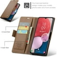 thumbnail image 3 of Funda tipo cartera para Samsung Galaxy A13 4G/5G con bloqueo RFID, tarjetero, soporte magnético, funda protectora de cuero con tapa para Samsung Galaxy A13 4G/5G de 6,5 pulgadas, 3 of 6