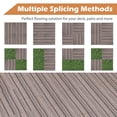 thumbnail image 6 of Costway 36 PCS Interlocking Deck Tiles Anti-slip Floor Tiles for Poolside All Weather Grey, 6 of 9