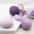 thumbnail image 2 of Makeup Blender Sponge Set - Soft Beauty Sponge Blender with a Bottle for Blending Foundation, Cream and Powder - Purple, 2 of 5