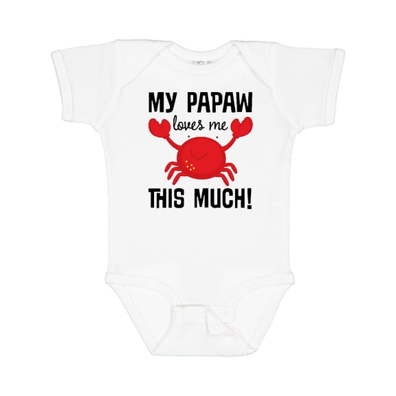Inktastic My Papaw Loves Me Boys or Girls Baby Bodysuit