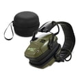 thumbnail image 1 of TFixol Écouteurs de Protection d'Oreilles de Chasse Pliables avec Réduction de Bruit, Microphone Intégré, Amplification Sécurisée 82 dB, Matériau ABS Vert, Inclut Câble de Charge et Sac de Rangement, 1 of 6