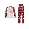 thumbnail image 2 of Nituyy Christmas Pajamas for Family Pjs Matching Set Long Sleeve T-Shirts and Pants Holiday Nightgowns with Merry Christmas, 2 of 8