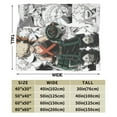 thumbnail image 4 of My Hero Academia Blanket, Anime Throw Blanket For Couch Sofa Bed, Soft Cozy Lightweight Warm Flannel Blanket, Home Decor, Anime Gifts For Boys Girls Kids Teens, 80"X60", 4 of 9