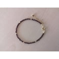 thumbnail image 5 of Garnet 2.5mm Round Shape Faceted Cut Beads 7 inch Adjustable Gold Plated Clasp Bracelet for men, women, unisex. Link Chain Stacking Bracelet.|LINK_03186, 5 of 6