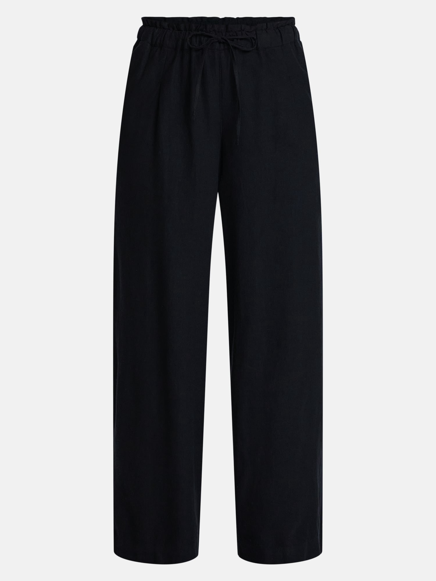 Time and Tru Women's Wide Leg Linen Blend Pants, Sizes XS-4X