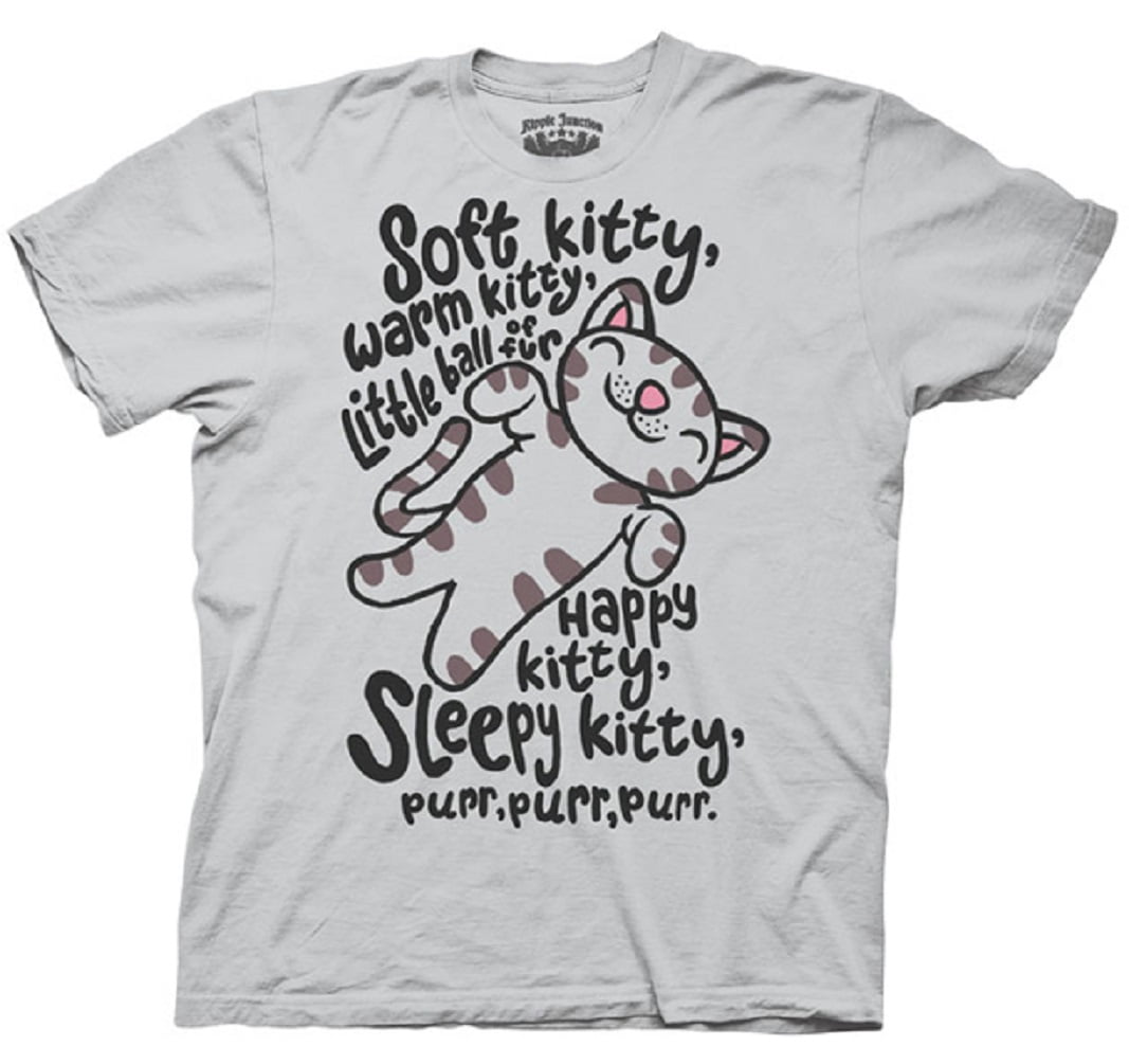 LADY FIT T-shirt big bang theory soft kitty L FOTL made to order fun tee RED