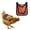 A, variant on Hen Saddle, Chicken Saddles for Hens, Chicken Apron Back Protector for Hens with Adjustable Strap, Washable Poultry Jacket, Chicken Hen Mating Saddle, Chicken Coop Accessories (Black)