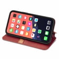 thumbnail image 2 of for iPhone 13 Pro Wallet Case, Vintage PU Leather Flip Case with Card Holder Kickstand Hidden Magnet Folio Case Book Cover Compatible with iPhone 13 Pro - Red, 2 of 8