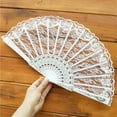 thumbnail image 3 of ionze Appliances Chinese Style Lace Hand Held Folding Fan Dance Party Wedding Decor Fans （I）, 3 of 3