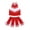 Red&White, variant on TiaoBug Kids Girls Cheerleading Costume Sleeveless Top with Pleated Skirt Set