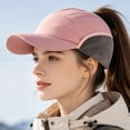 thumbnail image 5 of Women's Winter Reflective Fleece Ponytail Hat LSONABXA with Ear Flaps - Winter Hat for Women, 5 of 9