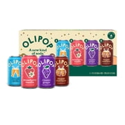 OLIPOP Prebiotic Soda, Variety Pack, 12 fl oz, 8 Pack