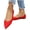 Red, variant on Red Womens Flat Sandals With Pointed Toe Low Heel and Soft Sole PlSize Design for Spring Summer Leisure Outdoor Activities Foot Length 9.65 Inches