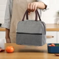 thumbnail image 1 of Kitchen Storage Organization, Office Worker Lunch Bag Student Lunch Box Bag Lunch Cooler Bag with Rice Insulation Bag, Gray, 1 of 6