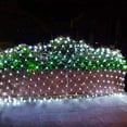 thumbnail image 6 of Fairy Mesh Lights Outdoor Connectable 8 Modes Net Light Waterproof Plug String Lights Christmas Net Lights Expandable Garland Lighting for Weddings Bushes Bar Party, Cool White 5ftx5ft 96 Led, 6 of 8