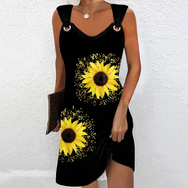 sunflower fitted dress Sunflower Dress main image 1
