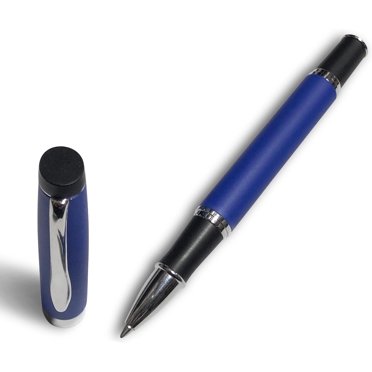 Gripper Rollerball Pen - Matt Blue with Anti Slip Grip (Budget Friendly Pen)