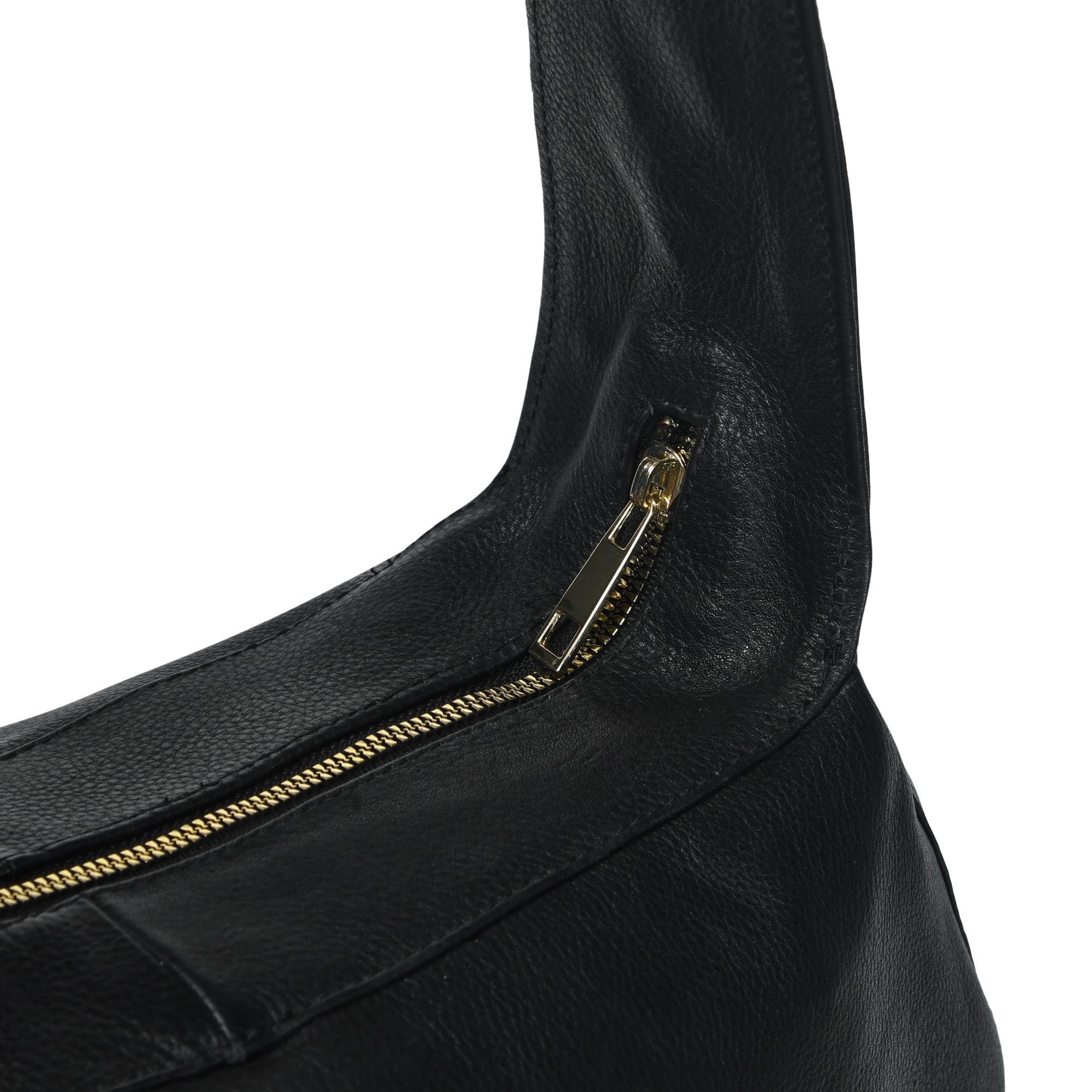 ADYAN Genuine Leather Sling Bag for Women Crossbody Shoulder Bag for Girls Stylish Hobo Purse for Office Travel and Daily Use Black 15x9x5 Inches Elegant Everyday Handbag