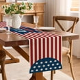 thumbnail image 1 of Patriotic Table Runner Flag Pattern Pad For Dining Table Kitchen And Festival Party Decor, 1 of 6