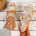 thumbnail image 4 of Wensltd Womens Orthopedic Sandals Comfortable Strap Sandals for Summer Beach Outings and Stylish Outdoor Daily Wear Gold, 4 of 8