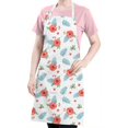 thumbnail image 5 of Pioneer Flower Floral Print Pattern Apron for Women and Men, Cotton Linen Waterproof with Pockets, Adjustable, 33x27 Inch for Kitchen, Gardening, BBQ, Salon, 5 of 6