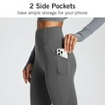 thumbnail image 3 of BALEAF Women's Fleece Lined Leggings with Pockets 25" Petite Thermal Winter Warm High Waisted Thick 7/8 Yoga Pants Dark Gray L, 3 of 7