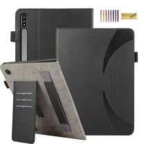 Dteck Case for Galaxy Tab S9 Ultra 14.6 Inch Tablet 2023,Premium PU Leather Cover with Card Holder & Hand Strap,Multi-Angle Viewing Stand Folio Cover for Samsung Galaxy Tab S9 Ultra SM-X910/X916,Black