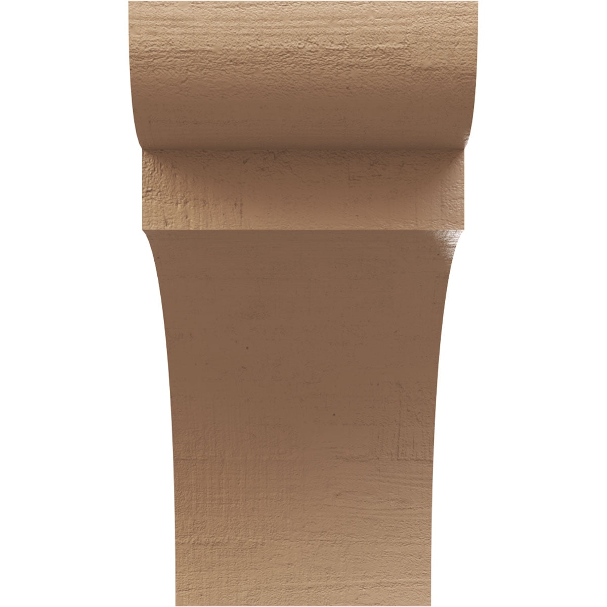 7"W x 14"D x 14"H Classic Yorktown Rough Cedar Woodgrain TimberThane Corbel, Primed Tan