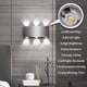 thumbnail image 3 of Luz de pared LED 6W Lámpara de pared moderna para interiores Cuadrado Arriba Abajo Iluminación de aluminio Luz decorativa para dormitorio Oficina Cama Pasillo Sala de estar Hotel Bar Blanco frío, 3 of 8