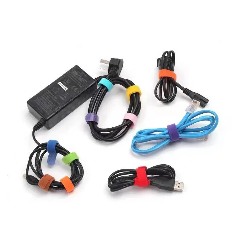 40 pieces of 12 * 150 mm Velcro, self-adhesive binding tape, data cable / network cable / earphone wire winder, binding tape