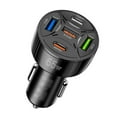 thumbnail image 2 of 65W Car Charger 5 Ports USB Charger Fast Charging for Charger Adaptor, 2 of 7