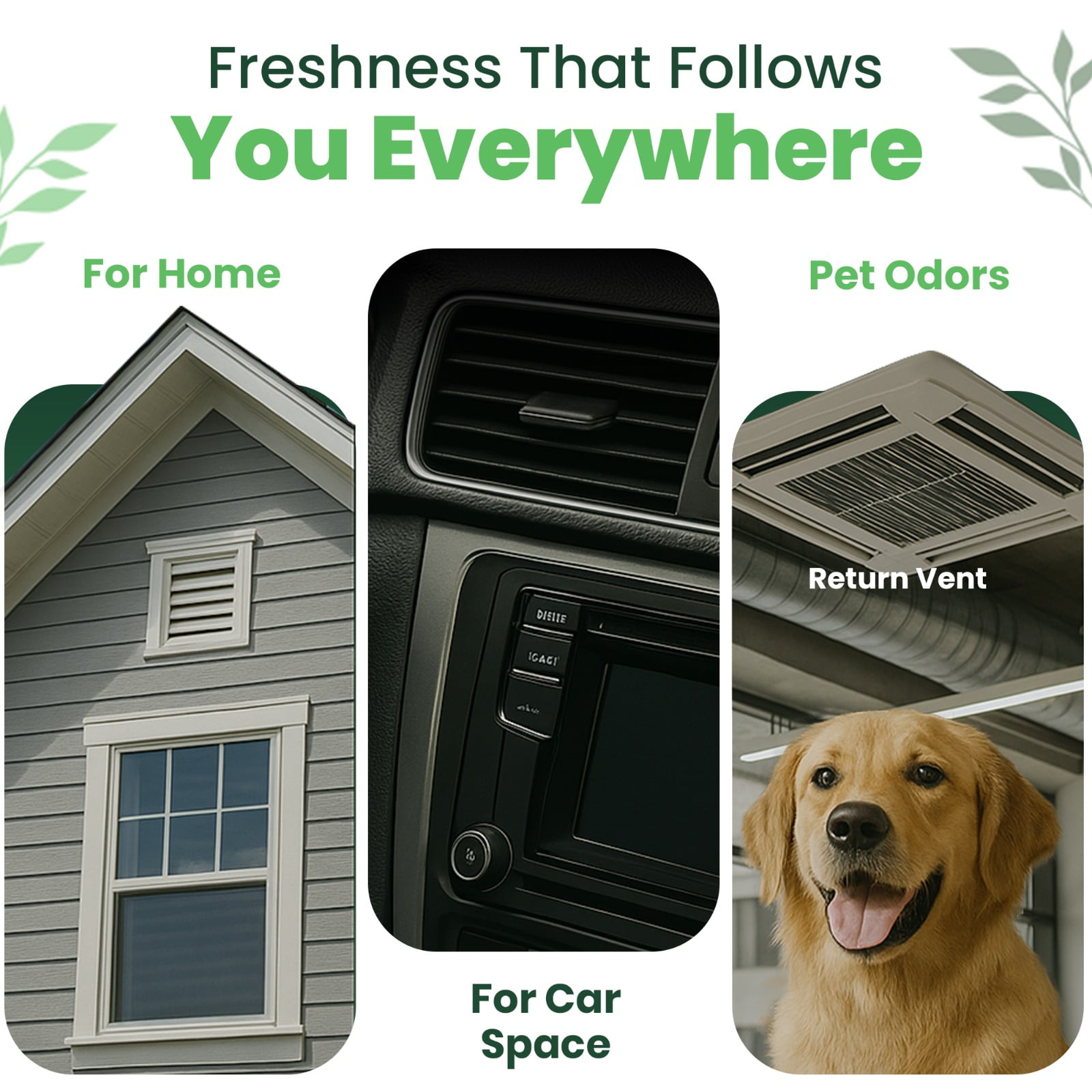 Duct Aid HVAC Air Freshner Deoderizer Mold Treatment Fogger Odor Remover Treatment for Car and Home with Thymol Concentrate -Thyme