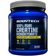 BodyTech 100 Pure Creatine Monohydrate Unflavored 5 GM/serving  Supports Muscle Strength  Mass (18 Ounce Powder)