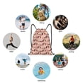thumbnail image 7 of Drawstring Backpack - Dachshund Dog Puppy No.1038 Splash Proof Small Drawstring Gym Bag for Women Men, Cinch Sports String Bag Backpack for Travel Swimming Beach, 7 of 7