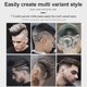 thumbnail image 2 of Professional Hair Trimmer Men Hairstyle Cutter Rechargeable Electric Haircut Machine Carving Tool, 2 of 5