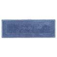 thumbnail image 2 of Better Trends 20" x 60" Bathroom Runner Mat, 100% Cotton, Crochet Bath Mat, Absorbent, Reversible, Machine Washable for Bathroom, Tub & Shower Use Blue - Lilly Crochet Collection, 2 of 6