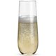 thumbnail image 2 of 24 Stjälkfria Plastchampagneglas - 9 Plastchampagneglas Klar Osplitterliga Skål-b, 2 of 5