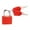 Red, variant on veasfak Mini Padlock Durable Cover Alloy Keyed Padlock for Gym Bags Locker Luggage Black