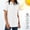 White, variant on Sentmoon Womens Athletic Tops Womens Lightweight Jackets Solid Color Short Sleeve Button-Down Collar Button Down with Zipper with Pockets Soft Regular Fit UV Protection Shirts for Women